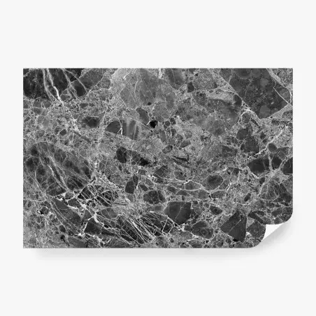 Fotomural textura de mármol en blanco y negro – Pixers®