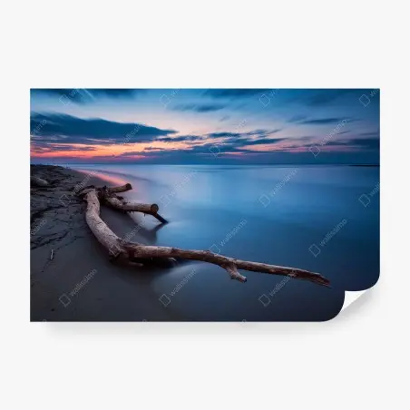 Fotomural tranquilidad marítima al atardecer – Pixers®