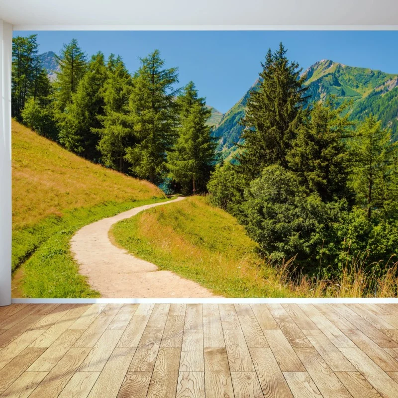 Fotomural sendero alpino en Suiza
