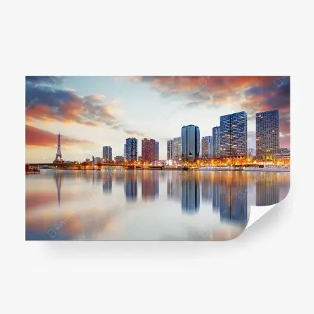 Fotomural amanecer en París con la Torre Eiffel – Pixers®