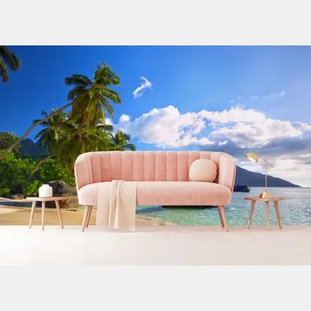 Fotomural paraíso tropical en Seychelles – Pixers®
