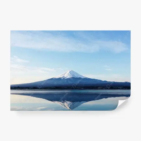 Fotomural paisaje sereno de Monte Fuji al amanecer – Pixers®