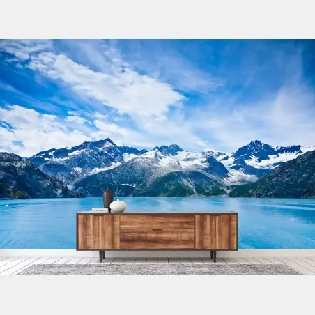 Fotomural panorama sereno de Glacier Bay – Pixers®