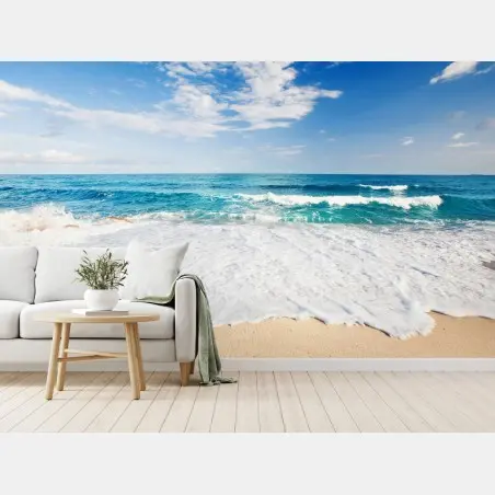 Fotomural brisa marina y olas en la orilla – Pixers®