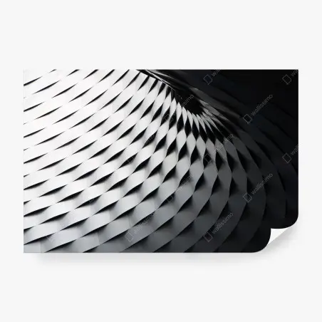 Fotomural estructura metálica abstracta en relieve – Pixers®