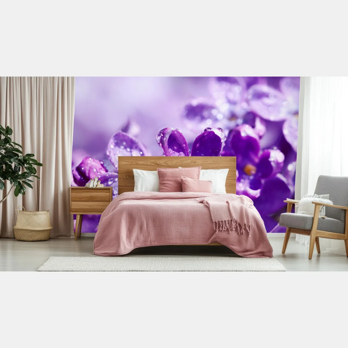 Fotomural lilas moradas en primer plano con gotas de rocío – Pixers® Fotomural lilas moradas en primer plano con gotas de rocío – Pixers®
