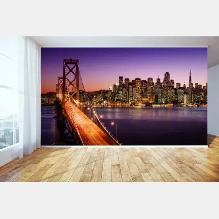 Fotomural atardecer sobre San Francisco – Pixers®