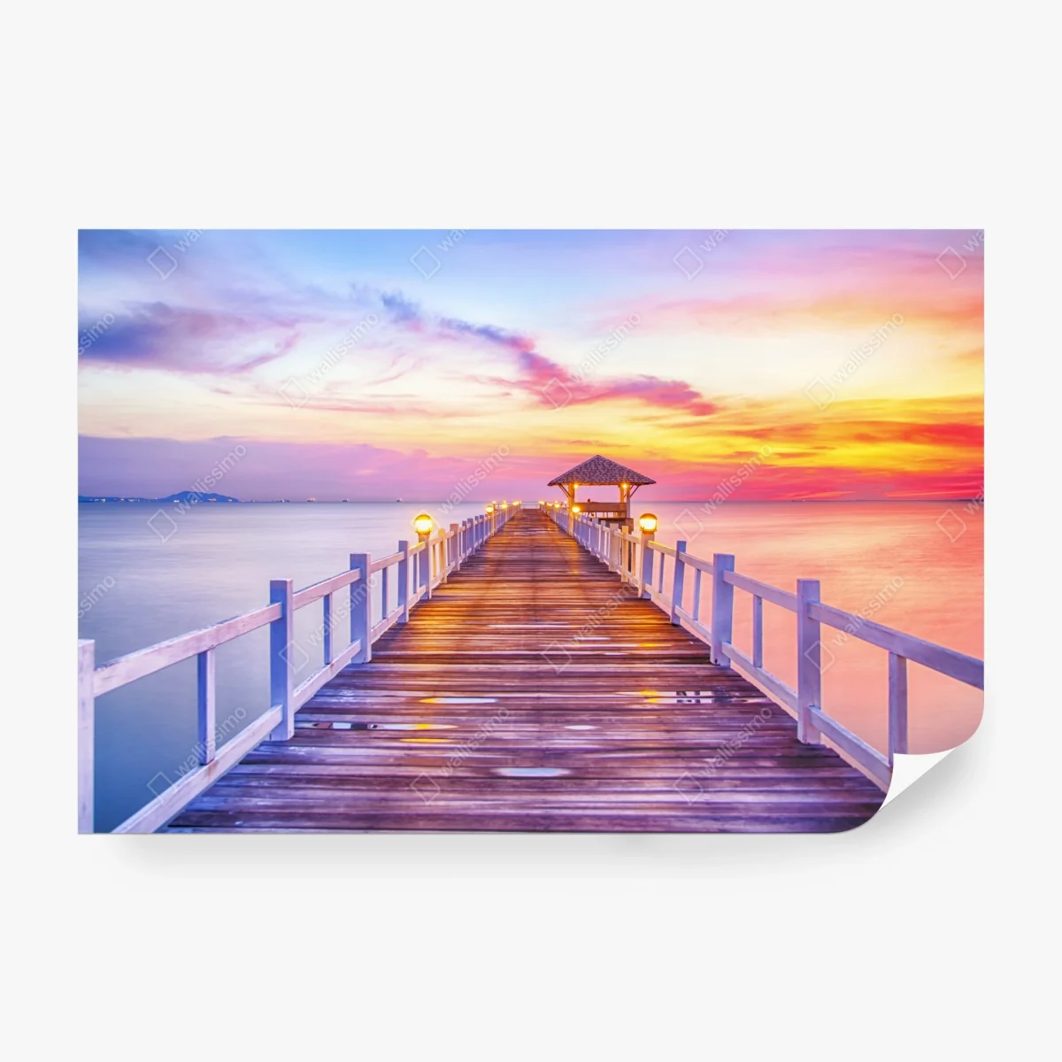 Fotomural muelle al atardecer con cielo colorido – Pixers® Fotomural muelle al atardecer con cielo colorido – Pixers®