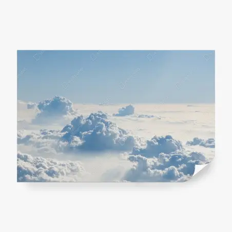 Fotomural paisaje celeste de nubes esponjosas – Pixers®