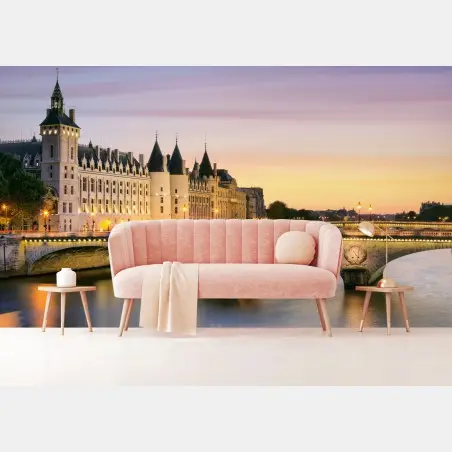 Fotomural amanecer en París junto al río Sena – Pixers®