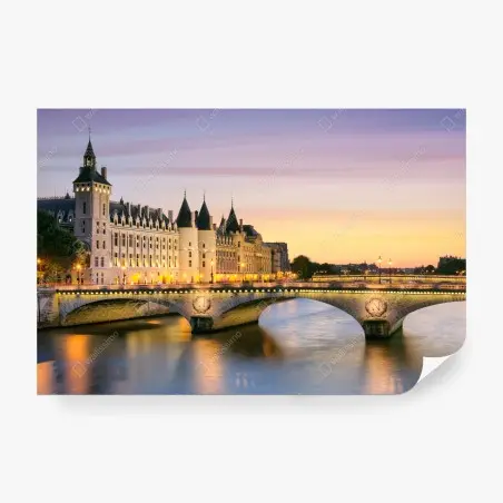 Fotomural amanecer en París junto al río Sena – Pixers®