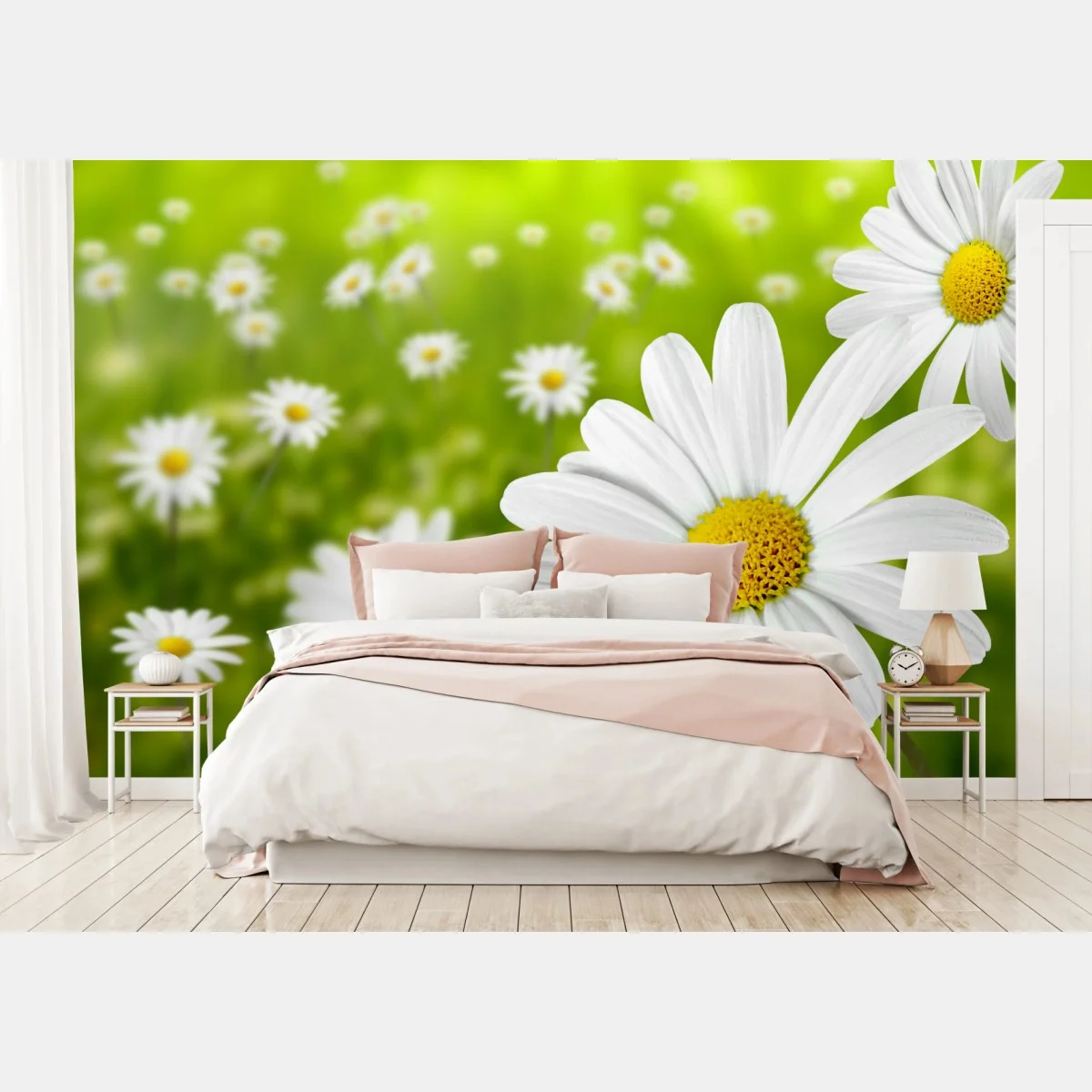 Fotomural margaritas en pradera verde – Pixers® Fotomural margaritas en pradera verde – Pixers®