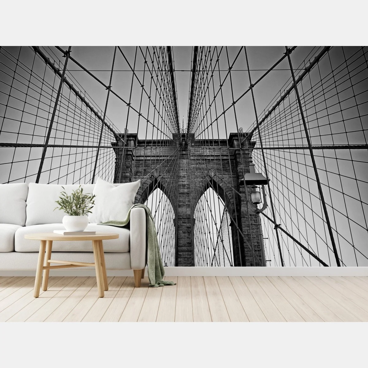 Fotomural perspectiva arquitectónica del puente de Brooklyn en blanco y negro – Pixers® Fotomural perspectiva arquitectónica del puente de Brooklyn en blanco y negro – Pixers®