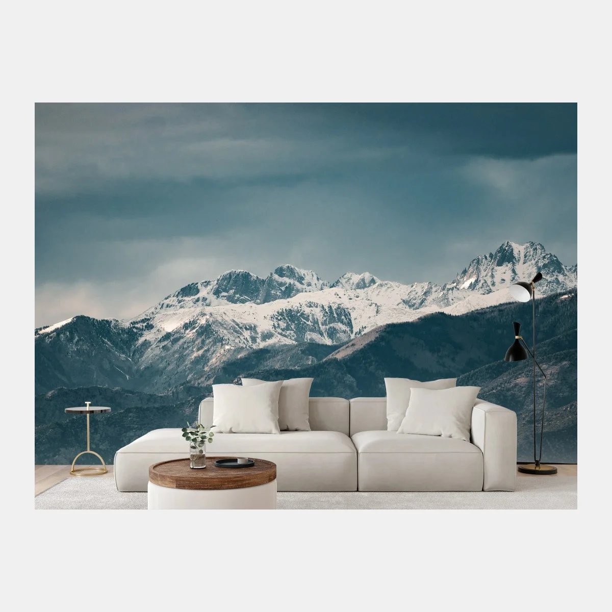 Fotomural dunas doradas frente a montañas nevadas – Pixers® Fotomural dunas doradas frente a montañas nevadas – Pixers®