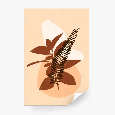 Fotomural composición botánica en tonos tierra – Pixers®