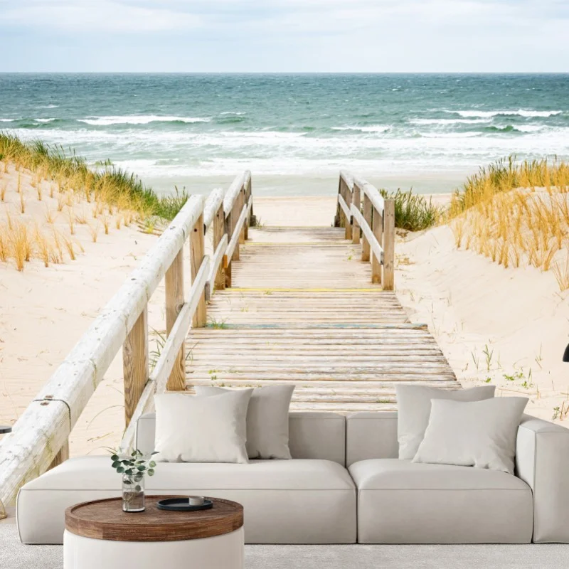 Fotomural pasarela de madera hacia la playa de Sylt – Pixers® Fotomural pasarela de madera hacia la playa de Sylt – Pixers®