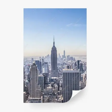 Fotomural vista icónica de Nueva York con Empire State Building – Pixers®