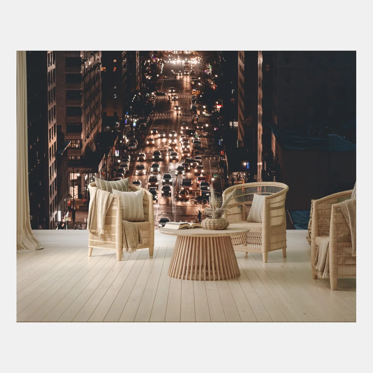 Fotomural noche urbana en Manhattan – Pixers® Fotomural noche urbana en Manhattan – Pixers®
