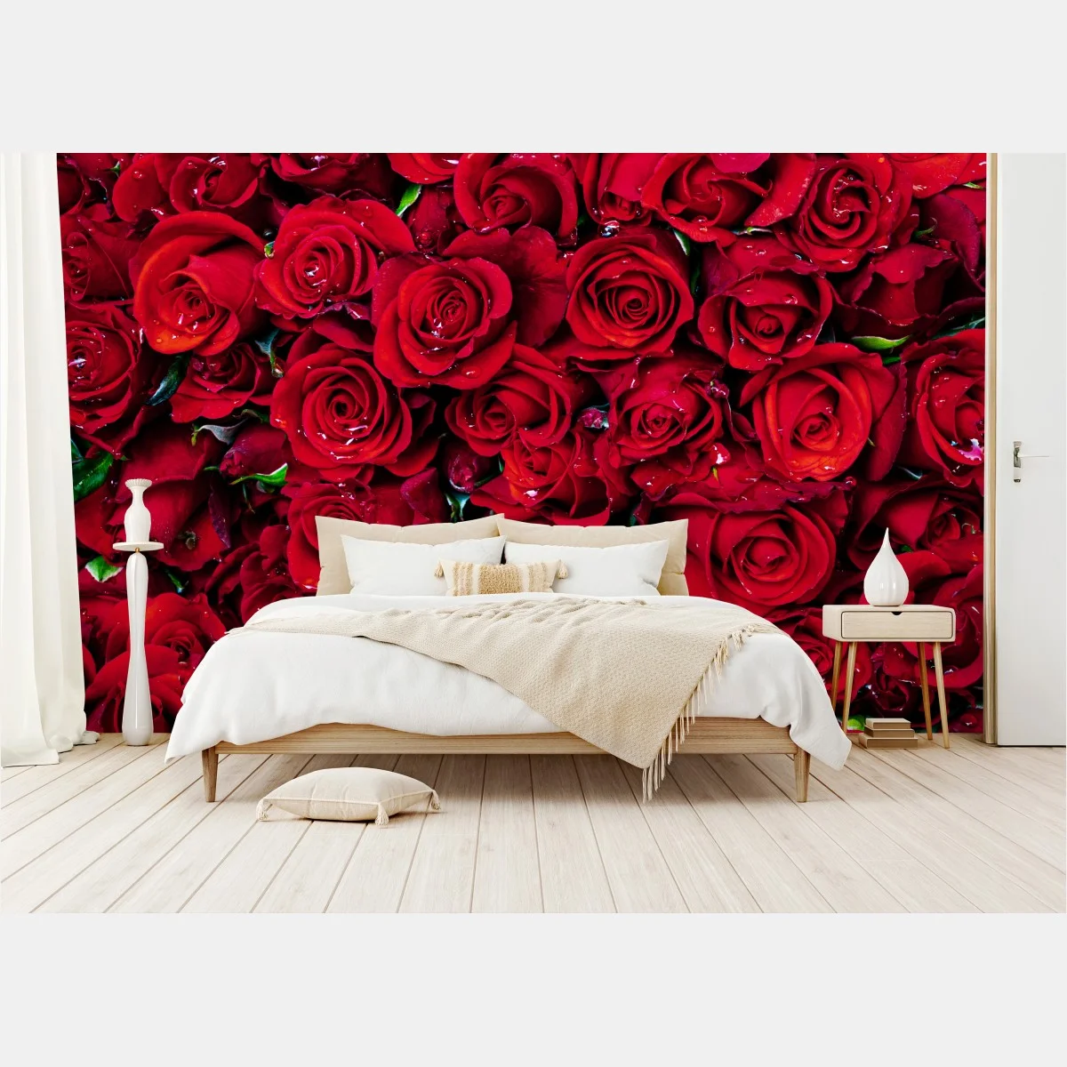 Fotomural mosaico de rosas rojas – Pixers® Fotomural mosaico de rosas rojas – Pixers®