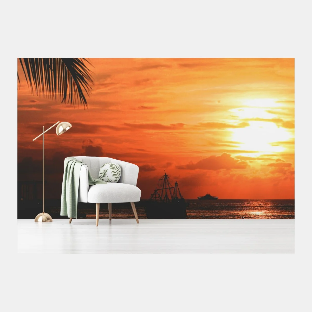 Fotomural puesta de sol tropical sobre el mar – Pixers® Fotomural puesta de sol tropical sobre el mar – Pixers®