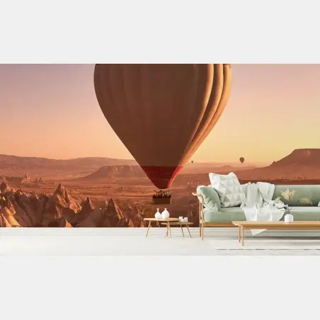 Fotomural amanecer en Cappadocia con globo aerostático – Pixers®