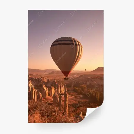 Fotomural amanecer en Cappadocia con globo aerostático – Pixers®