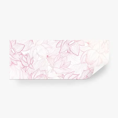 Fotomural patrón floral delicado en tonos rosa – Pixers®