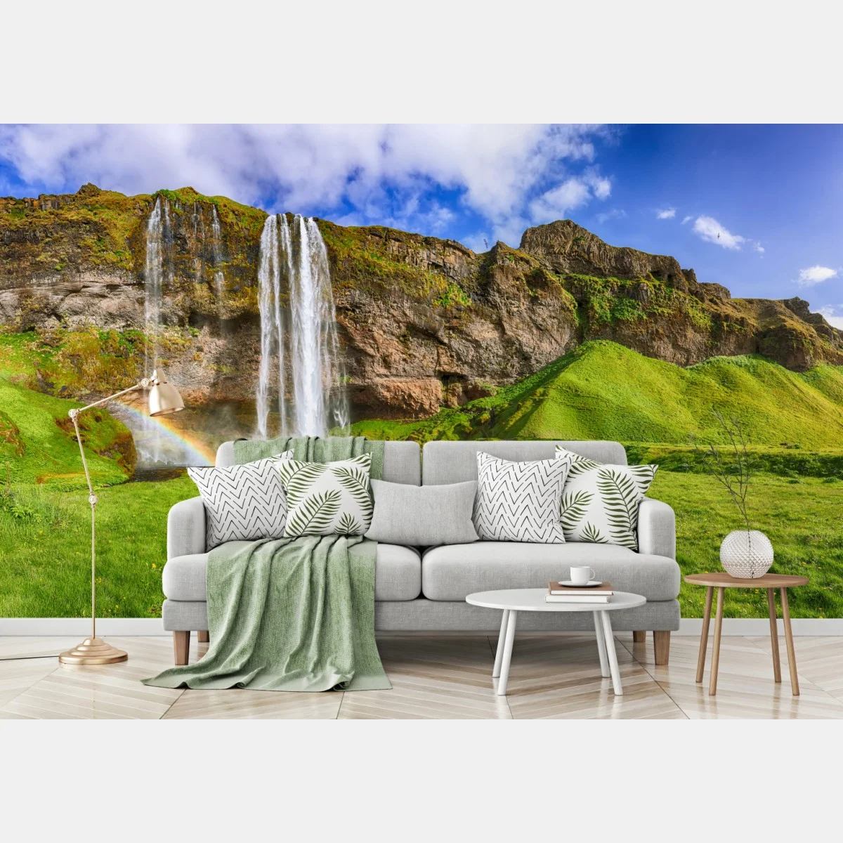 Fotomural panorámica de la cascada Seljalandsfoss, Islandia – Pixers® Fotomural panorámica de la cascada Seljalandsfoss, Islandia – Pixers®
