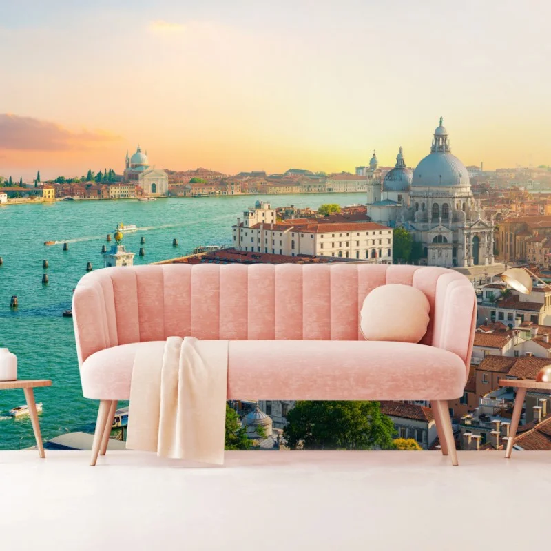 Fotomural panorama de Venecia al atardecer
