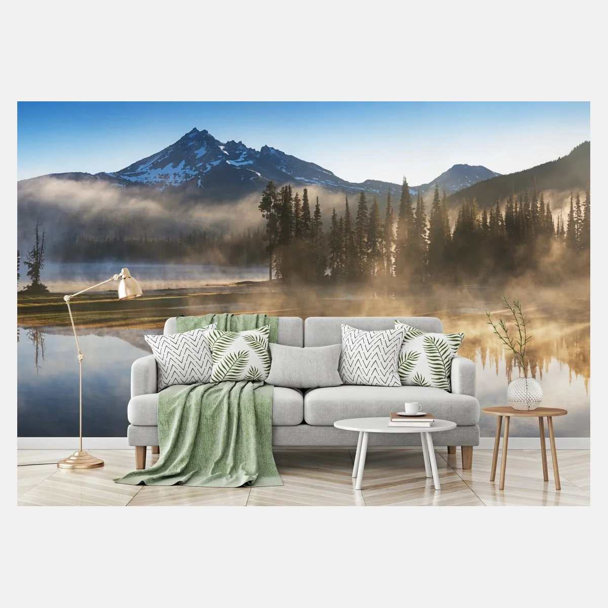 Fotomural amanecer sereno en lago de montaña con reflejos – Pixers® Fotomural amanecer sereno en lago de montaña con reflejos – Pixers®