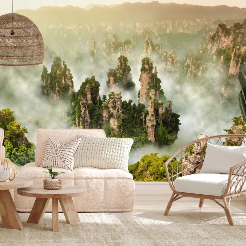 Fotomural paisaje místico de Zhangjiajie en Wulingyuan