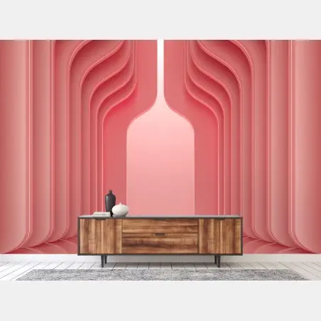 Fotomural espacio coral minimalista y futurista con arcos – Pixers®