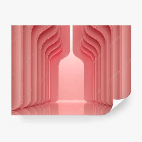 Fotomural espacio coral minimalista y futurista con arcos – Pixers®