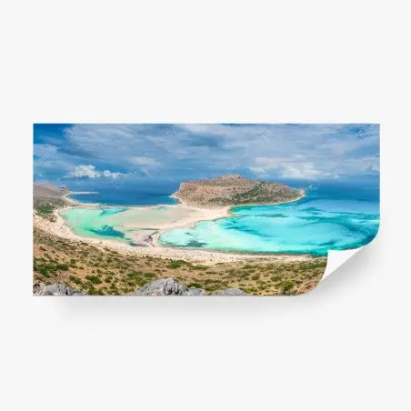 Fotomural panorámica de la laguna de Balos en Creta – Pixers®