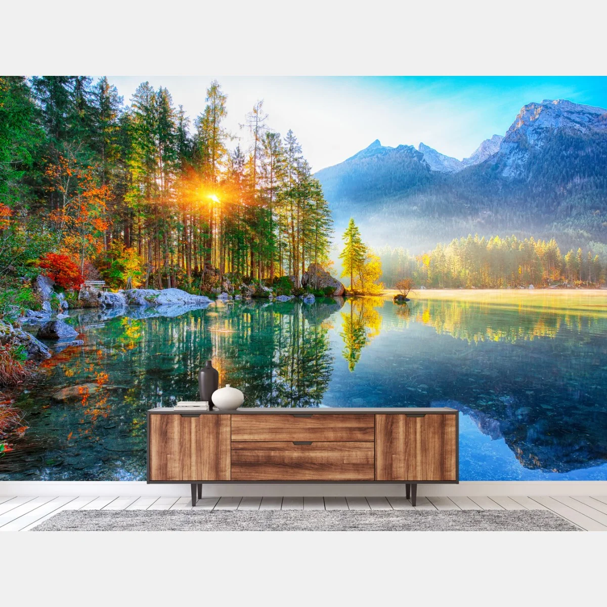 Fotomural amanecer otoñal en Hintersee – Pixers® Fotomural amanecer otoñal en Hintersee – Pixers®