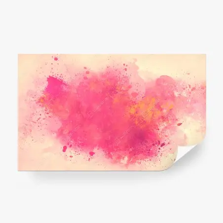 Fotomural explosión abstracta en rosa y dorado – Pixers®