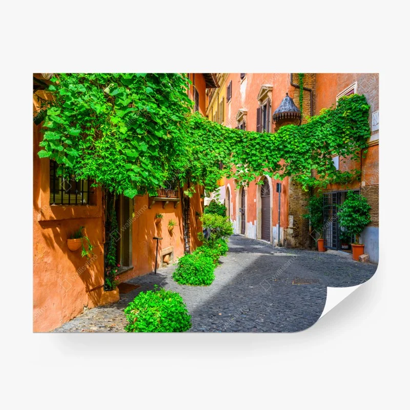Fotomural rincón verde en Trastevere