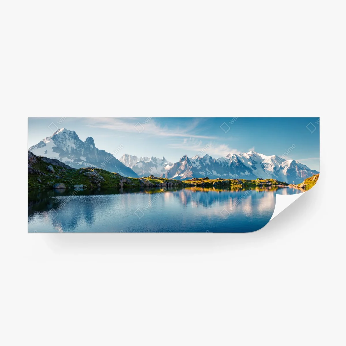 Fotomural panorámica de Lac Blanc con Mont Blanc – Pixers® Fotomural panorámica de Lac Blanc con Mont Blanc – Pixers®