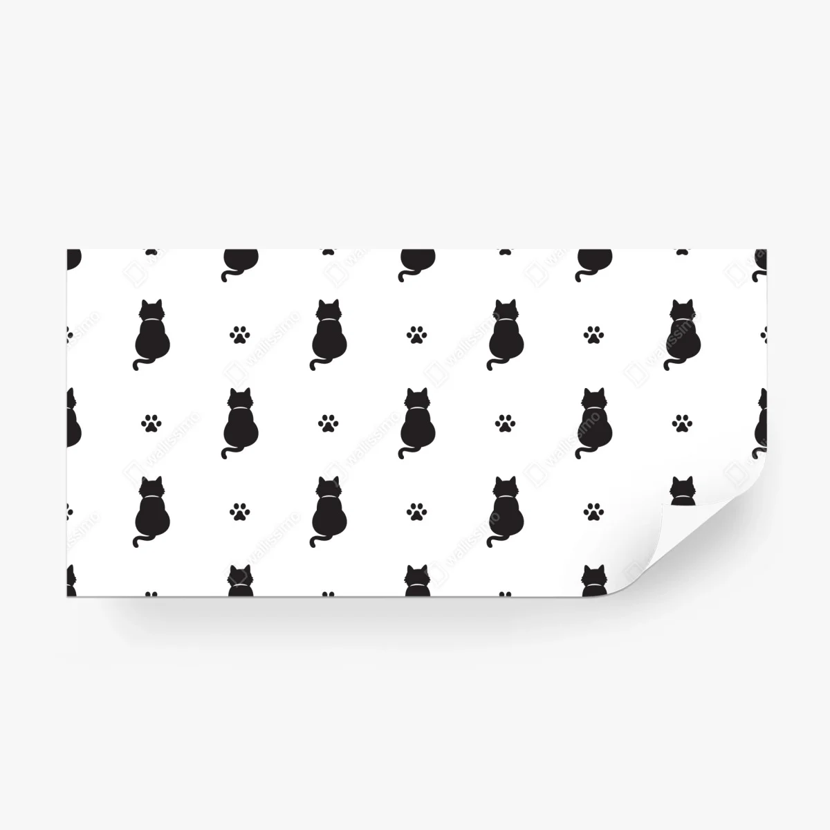 Fotomural patrón de gatos en silueta blanco y negro – Pixers® Fotomural patrón de gatos en silueta blanco y negro – Pixers®