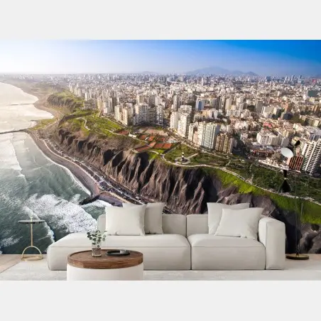 Fotomural panorámica de Lima desde Miraflores – Pixers®