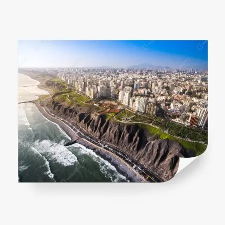 Fotomural panorámica de Lima desde Miraflores – Pixers®