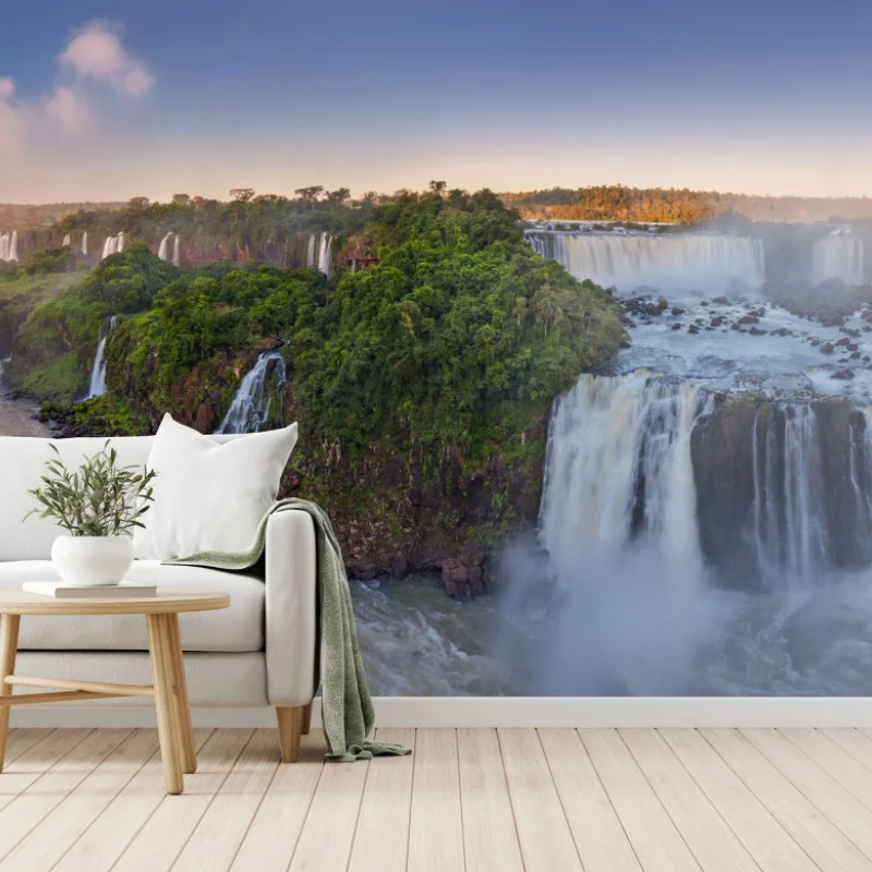 Fotomural panorama aéreo de las Cataratas del Iguazú