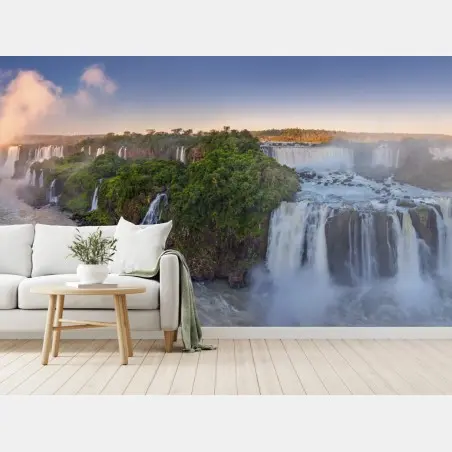 Fotomural panorama aéreo de las Cataratas del Iguazú – Pixers®