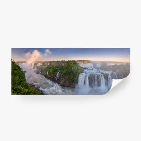 Fotomural panorama aéreo de las Cataratas del Iguazú – Pixers®