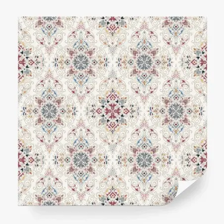 Fotomural motivo damasco ornamental en tonos pastel – Pixers®