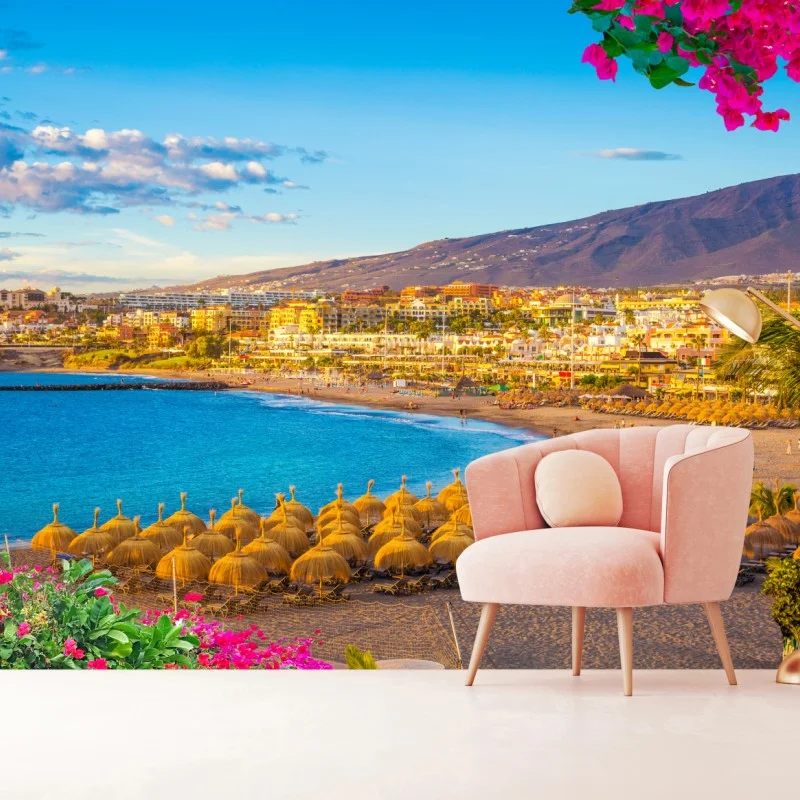 Fotomural paisaje playero en Torviscas, Tenerife