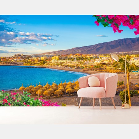 Fotomural paisaje playero en Torviscas, Tenerife – Pixers®