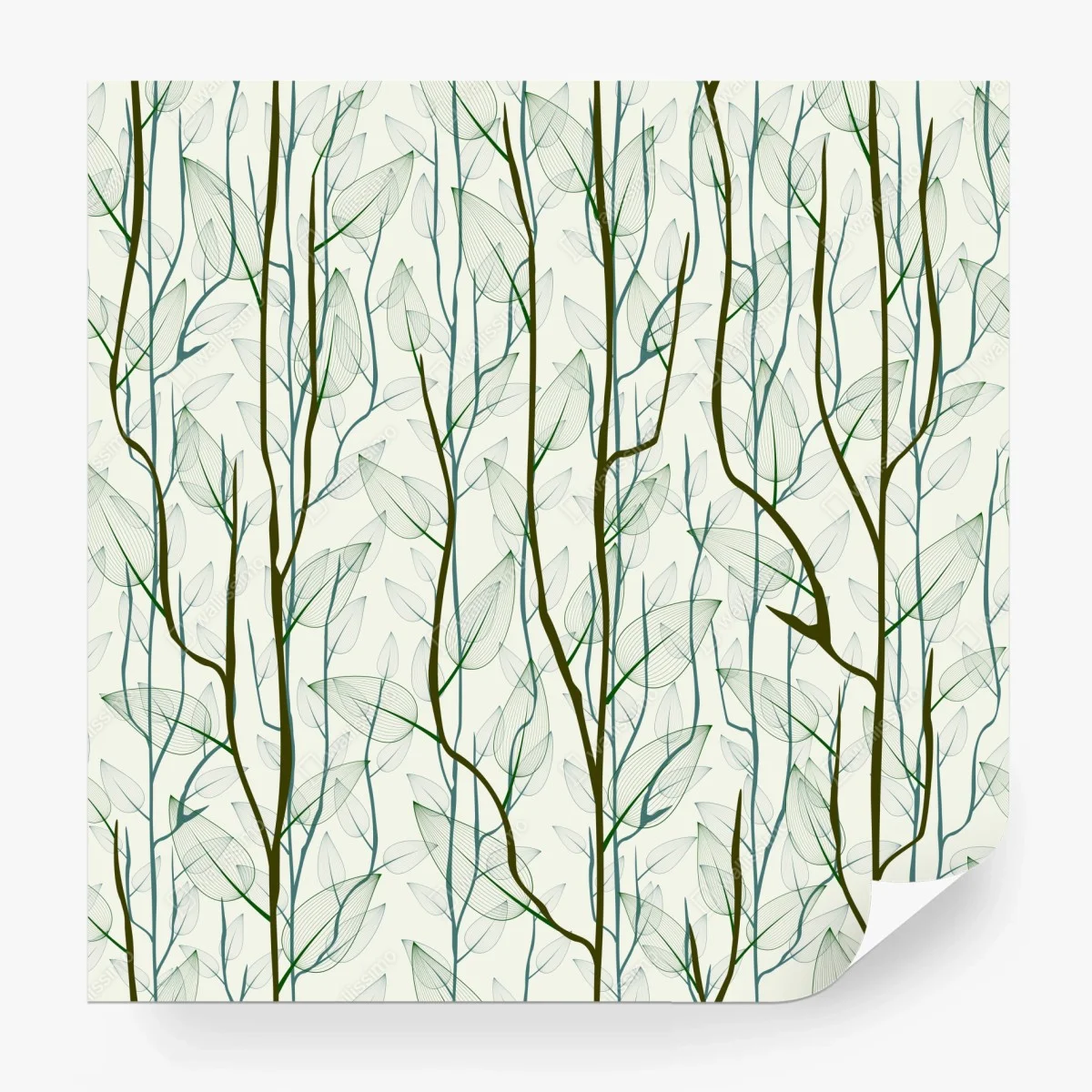 Fotomural bosque minimalista de ramas y hojas en tonos verdes – Pixers® Fotomural bosque minimalista de ramas y hojas en tonos verdes – Pixers®