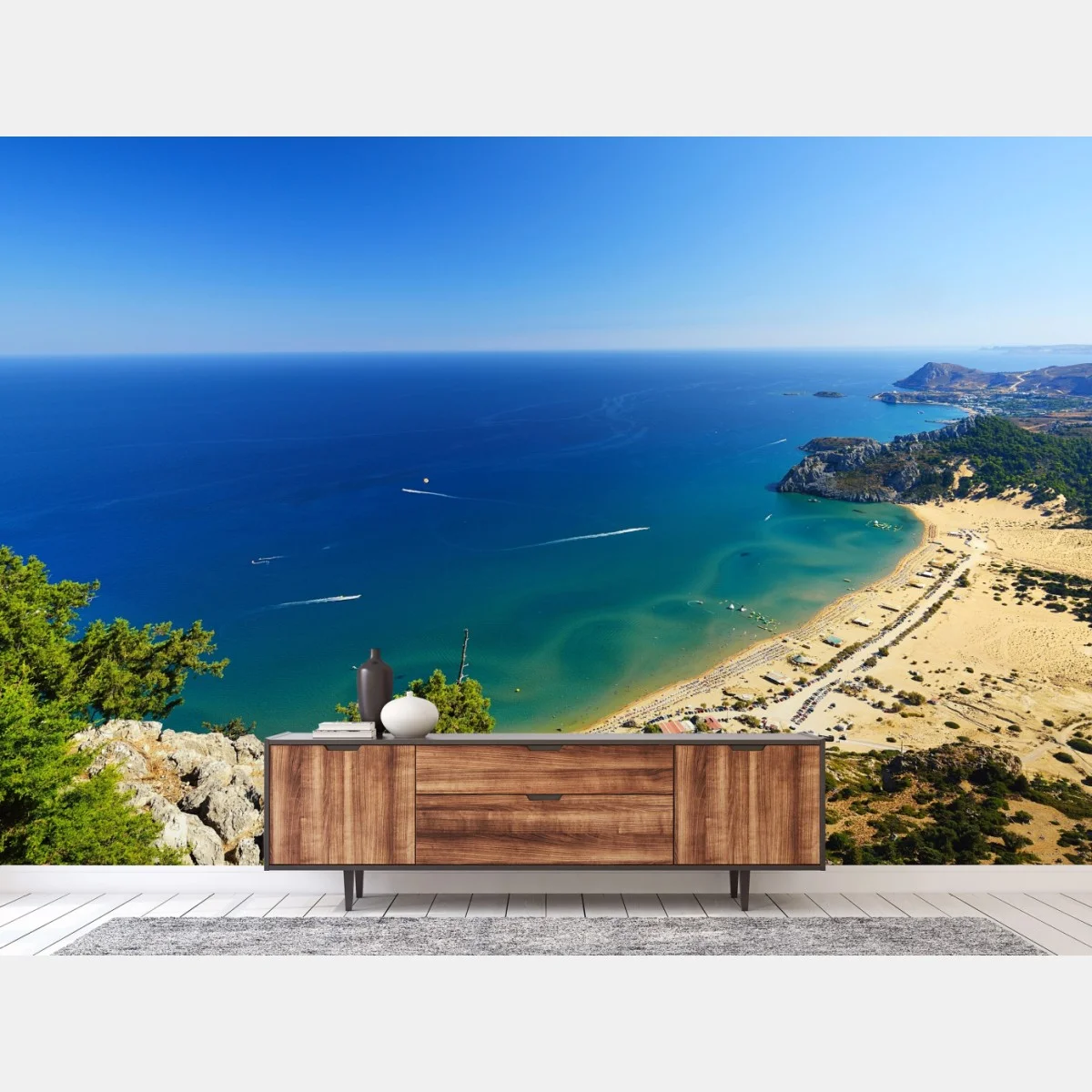 Fotomural panorámica costera de aguas turquesa – Pixers® Fotomural panorámica costera de aguas turquesa – Pixers®