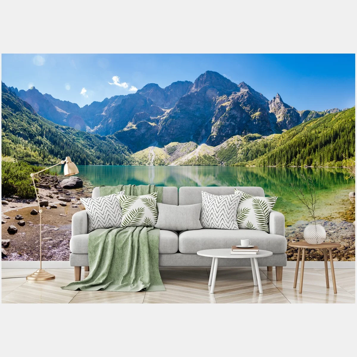 Fotomural serenidad en el lago de montaña cristalino – Pixers® Fotomural serenidad en el lago de montaña cristalino – Pixers®